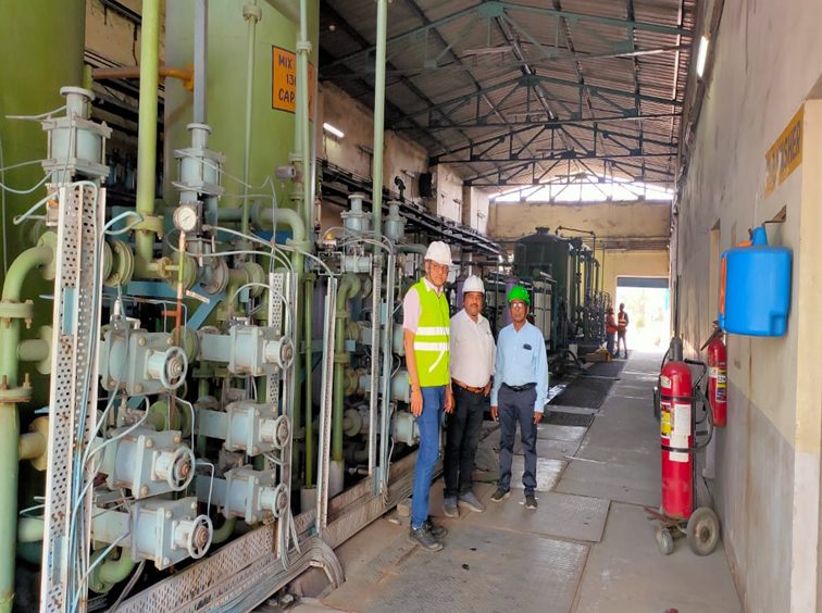 Water treatment area inspection